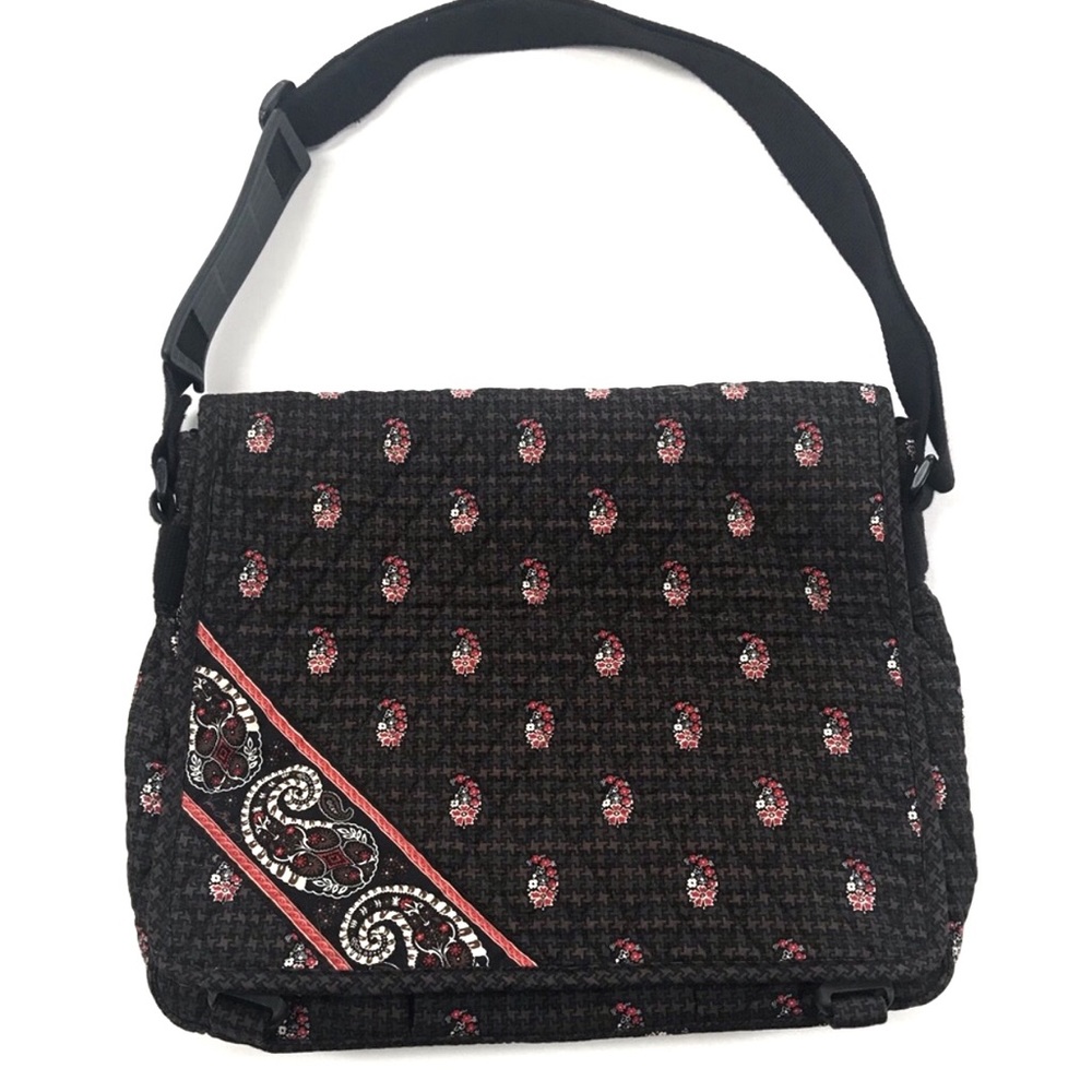 Vera Bradley Houndstooth Brown Messenger Bag